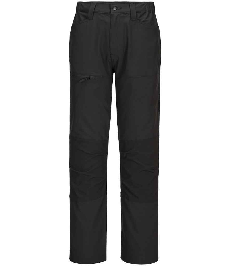 Portwest WX2 Eco Active Stretch Work Trousers - Black